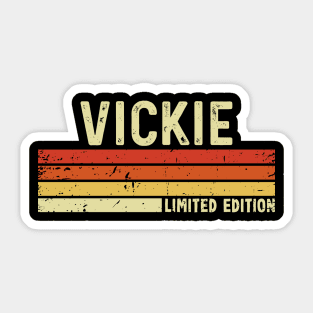 Vickie Name Vintage Retro Limited Edition Gift Sticker